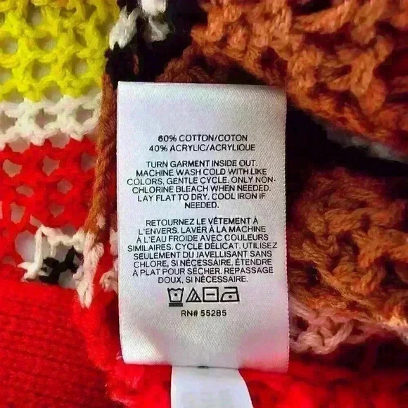 ✨Like New✨ Express Lightweight Knit Cardigan Sweater, Multicolor, Size S/M - Picture 6 of 6